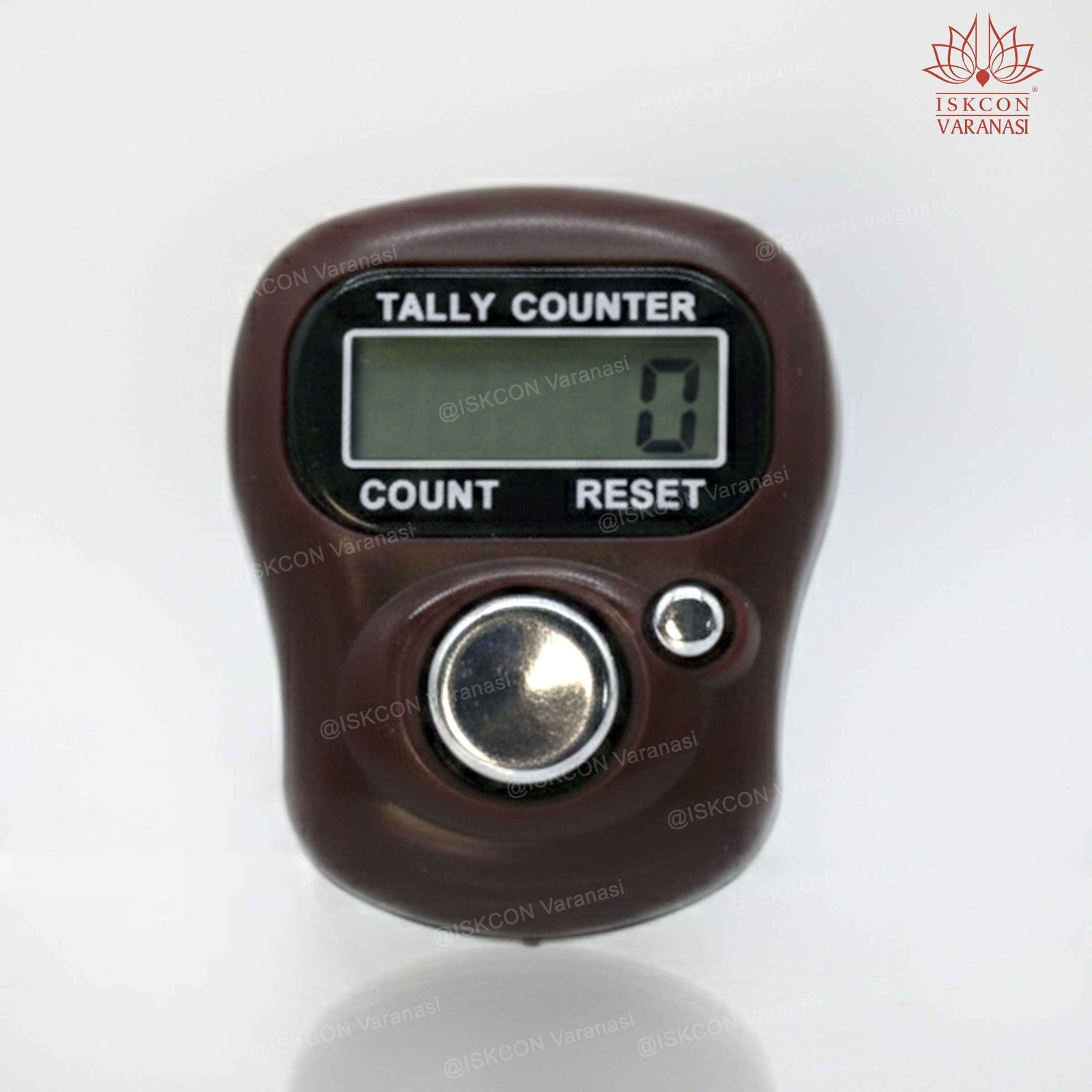 Digital Finger Tally Counter (Japa Counter) - Brown
